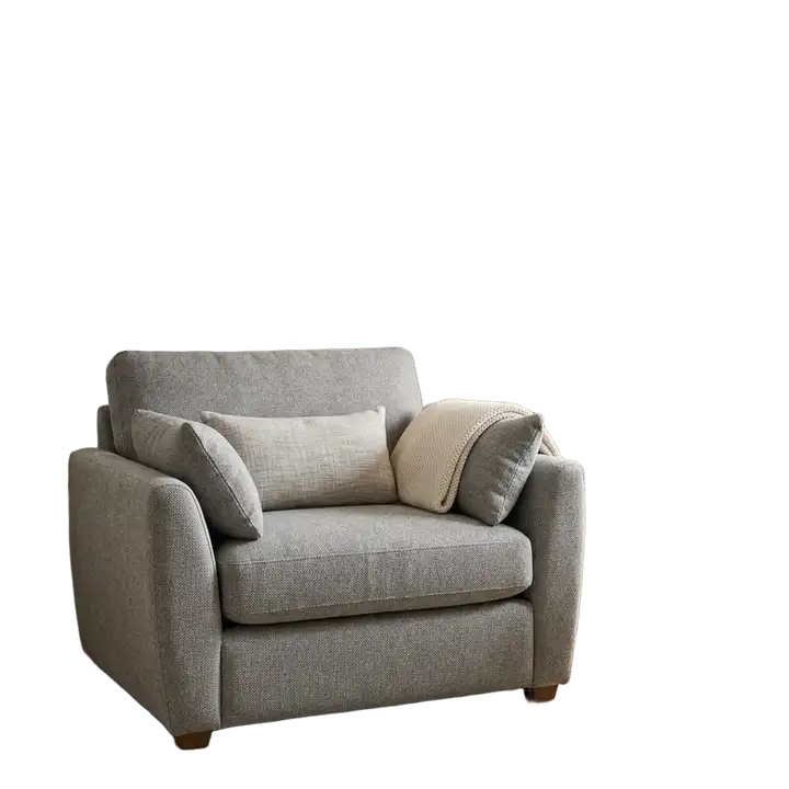 Chair with complex legs perfectly isolated from warehouse background background removed 7